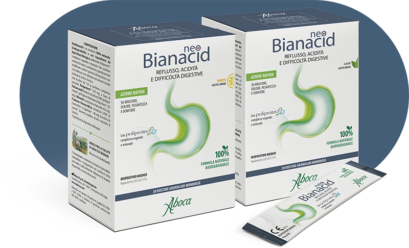 Neobianacid linea bustine menta limone